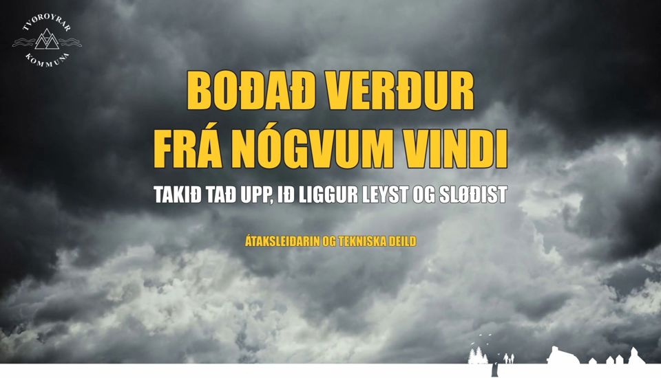 NÓGVUR VINDUR Í VÆNTU Í VIKUSKIFTINUM